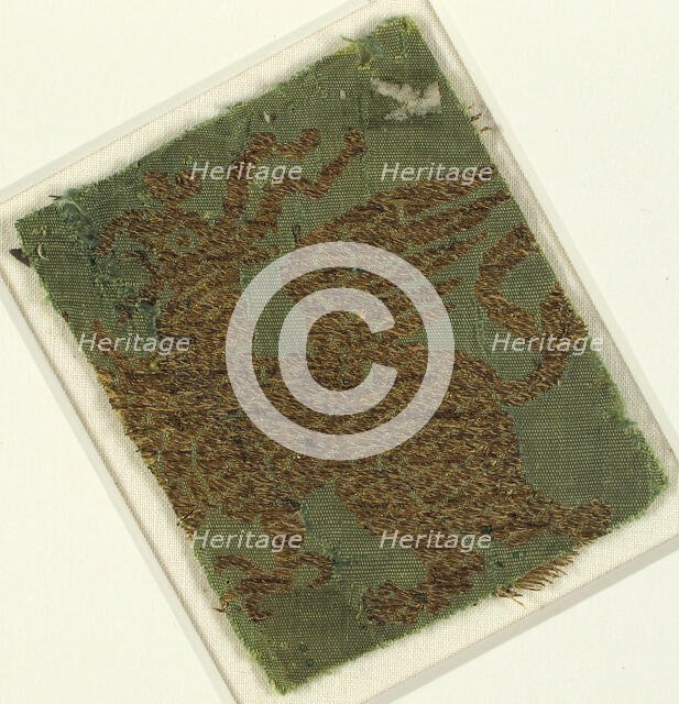 Textile with Griffin, Italian, 14th century. Creator: Unknown.