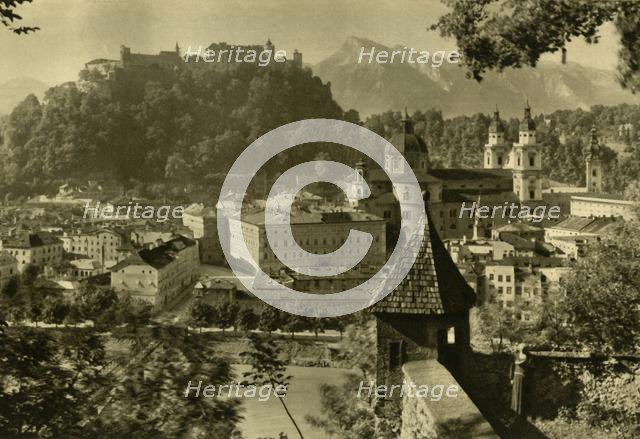 Salzburg from the Kapuzinerberg, Austria, c1935.  Creator: Unknown.