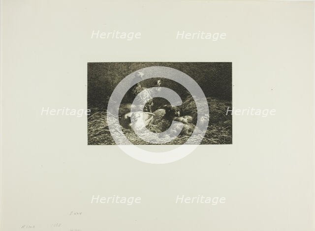 Chickens in Their Roost, 1864–1866. Creator: Charles Emile Jacque.