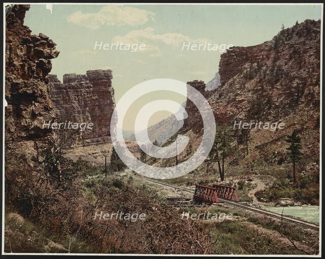 Castle Gate, Utah, c1900. Creator: William H. Jackson.