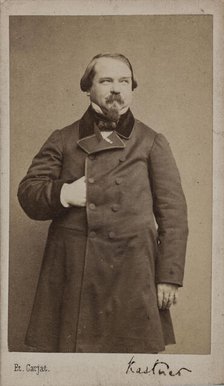 Portrait of the Composer Jean-Georges Kastner (1810-1867), 1867. Creator: Carjat, Étienne (1828-1906).