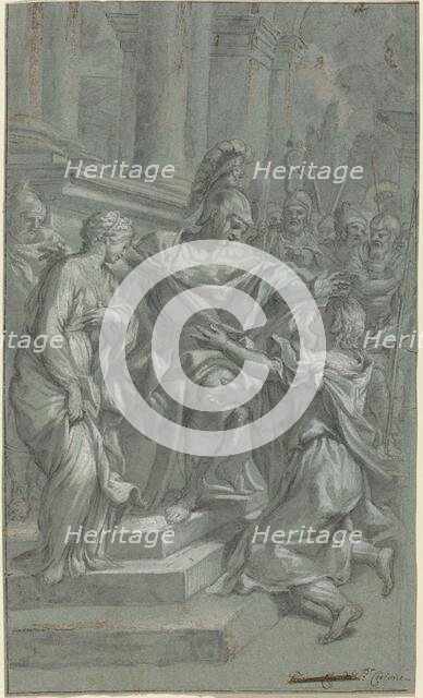 Scipio Restoring His Captive to Her Lover, 17th century. Creator: Unknown.