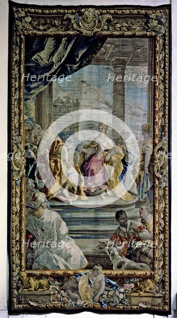 'Solomon and the queen of Sheba', tapestry made ??by the Royal Tapestry Factory on cardboards by…