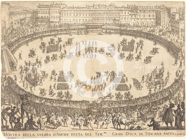 Parade in the Amphitheater, 1616. Creator: Jacques Callot.