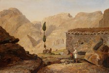 The Top of Mount Sinai with the Chapel of Elijah, after 1844. Creator: Miner Kilbourne Kellogg.