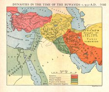 'Dynasties in the time of the Buwayids, circa 932 A.D.', c1915. Creator: Emery Walker Ltd.