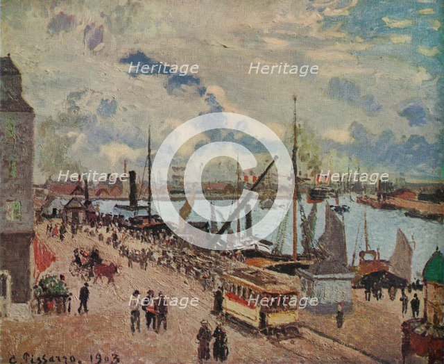 'Outer Harbour of Le Havre', 1903. Artist: Camille Pissarro.