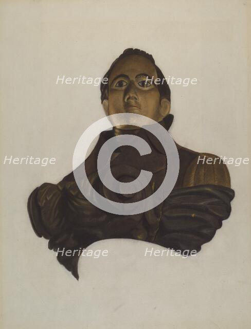 Figurehead, c. 1936. Creator: Betty Fuerst.