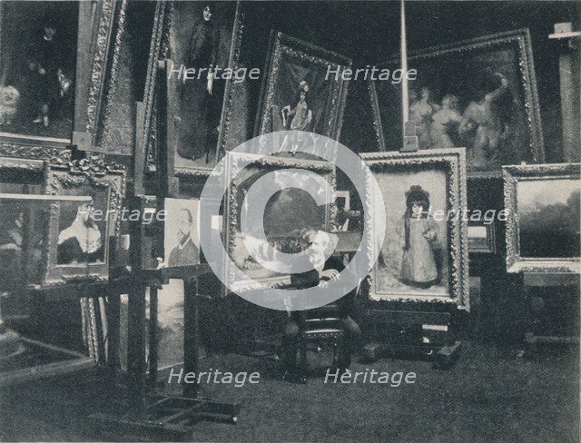 'Carolus Duran in his Studio', c1897. Artist: Unknown.