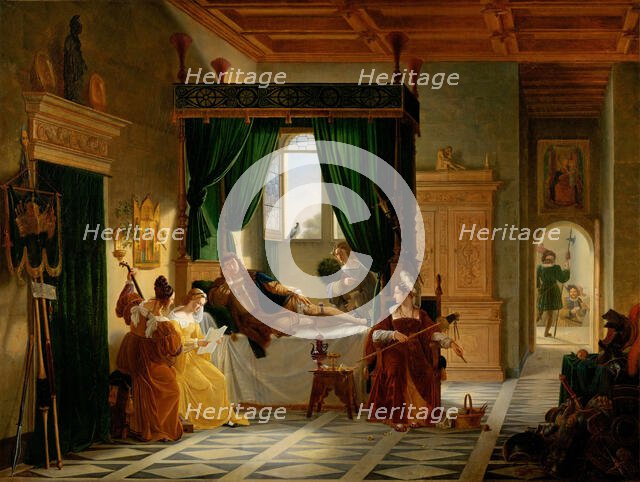 La Convalescence de Bayard, 1817. Creator: Révoil, Pierre (1776-1842).