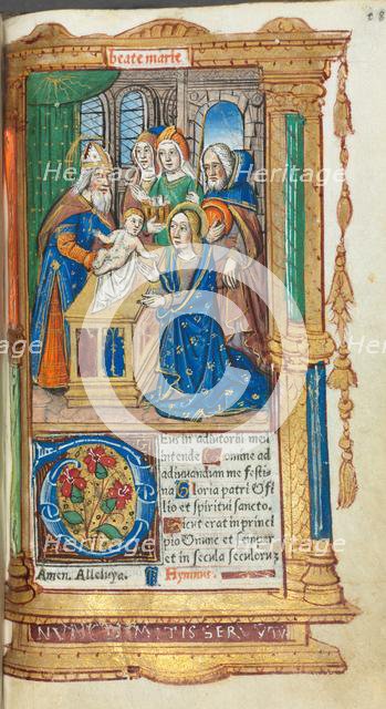 Printed Book of Hours (Use of Rome): fol. 40r, Presentation in the Temple, 1510. Creator: Guillaume Le Rouge (French, Paris, active 1493-1517).