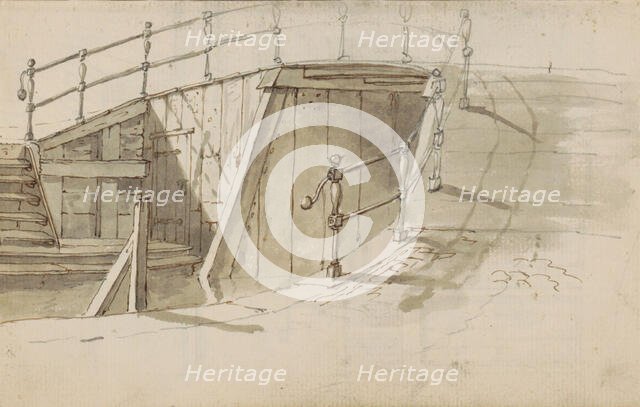 Bridge over a canal, c.1783-c.1797. Creator: Johannes Huibert Prins.