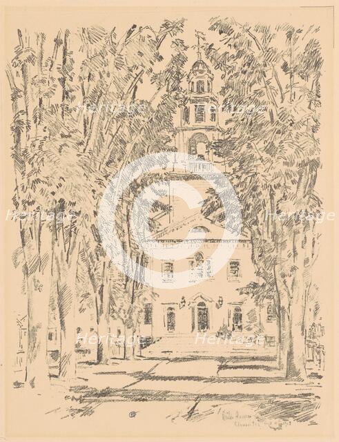 Colonial Church, Gloucester, 1918. Creator: Frederick Childe Hassam.