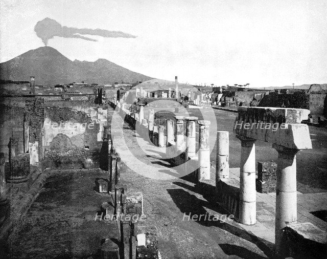 The Forum, Pompeii, Italy, 1893. Creator: John L Stoddard.