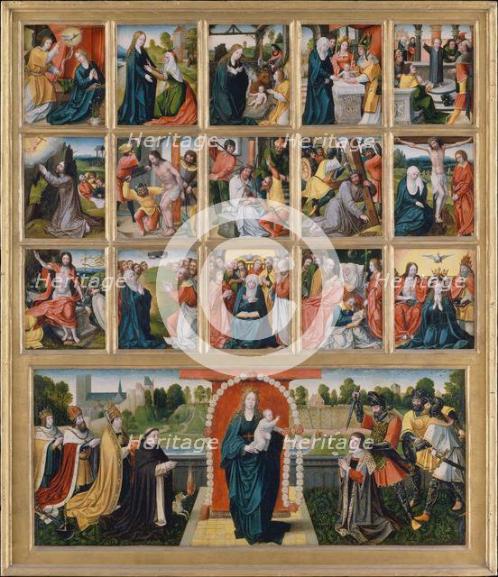 The Fifteen Mysteries and the Virgin of the Rosary. Creator: Netherlandish Painter (possibly Goswijn van der Weyden, active by 1491, died after 1538), ca. 1515-20.