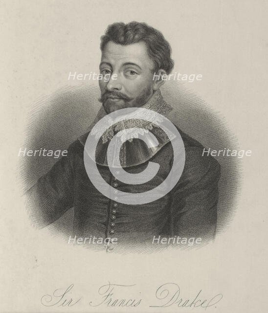 Sir Francis Drake, c1580, (1834-1837) . Creator: Samuel Freeman.