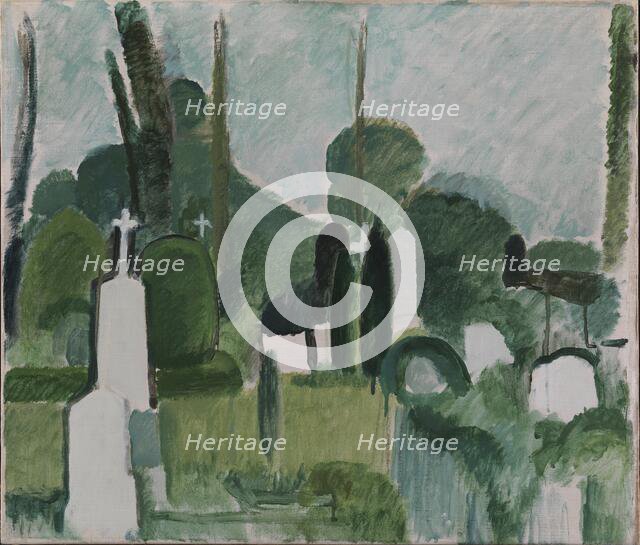 The Churchyard in Svanninge, 1920. Creator: Harald Giersing.