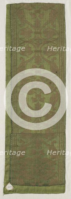 Silk Fragment, 16th century. Creator: Unknown.