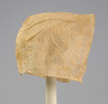 Cap, American, ca. 1830. Creator: Unknown.