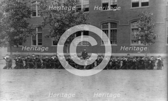 Uniformed cadets, Central High School, (1899?). Creator: Frances Benjamin Johnston.