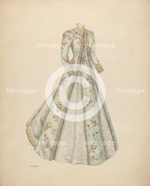 Ball Dress, c. 1938. Creator: Edith Magnette.