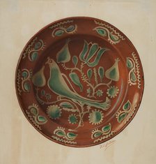 Plate, 1935/1942. Creator: William L Antrim.