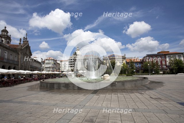 Fountain in Republic Square, Braga, Portugal, 2009. Artist: Samuel Magal