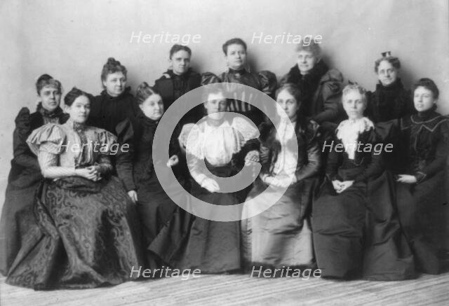 Officers of the Mothers' Congress, Feb. 7, 1897, Washington, D.C.  Creator: Frances Benjamin Johnston.