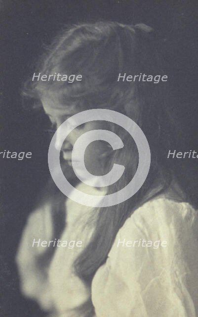 Young girl in profile , c1900. Creator: Emily G Mew.