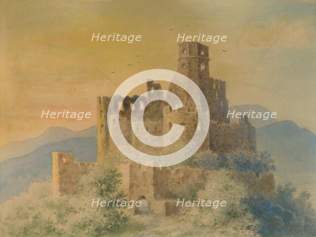 Ruins of castle, 1895-1899. Creator: Viktor Myskovszky.