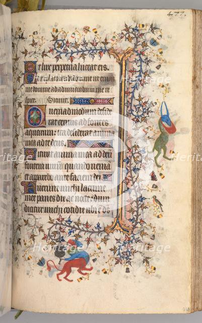 Hours of Charles the Noble, King of Navarre (1361-1425): fol. 233r, Text, c. 1405. Creator: Master of the Brussels Initials and Associates (French).