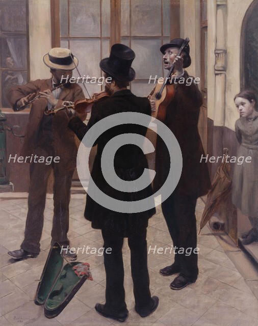 Musicians, 1883. Creator: Albert Bartholomé.