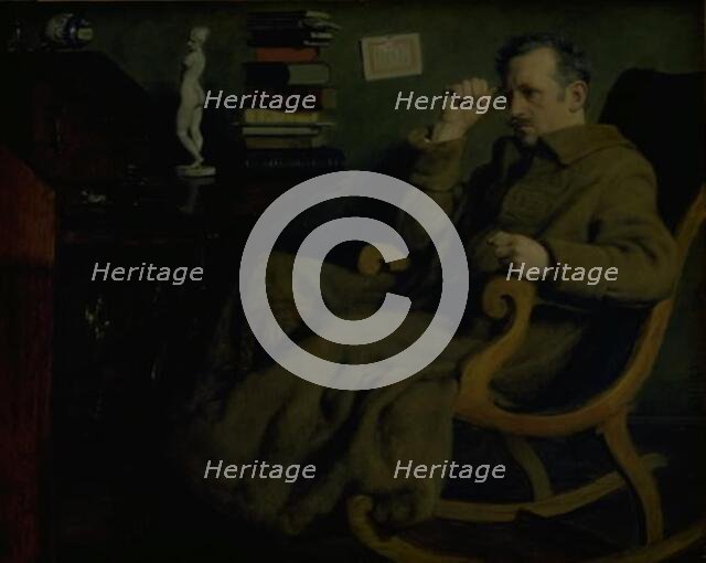 The Artist Pondering, 1887. Creator: Axel Helsted.