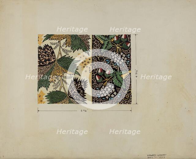 Piece of Calico, c. 1936. Creator: Edward Grant.