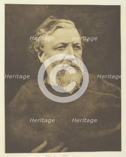 Robert Browning, 1865, printed c. 1893. Creator: Julia Margaret Cameron.