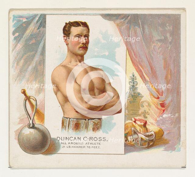 Duncan C. Ross, All Around Athlete, from World's Champions, Second Series (N43) for Allen ..., 1888. Creator: Allen & Ginter.
