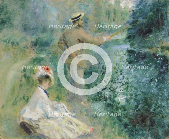 Le pêcheur à la ligne (The Angler), 1874. Creator: Renoir, Pierre Auguste (1841-1919).