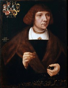 Male portrait with Rings', 1524. Creator: Jacob van Utrecht (c. 1479-after 1525).