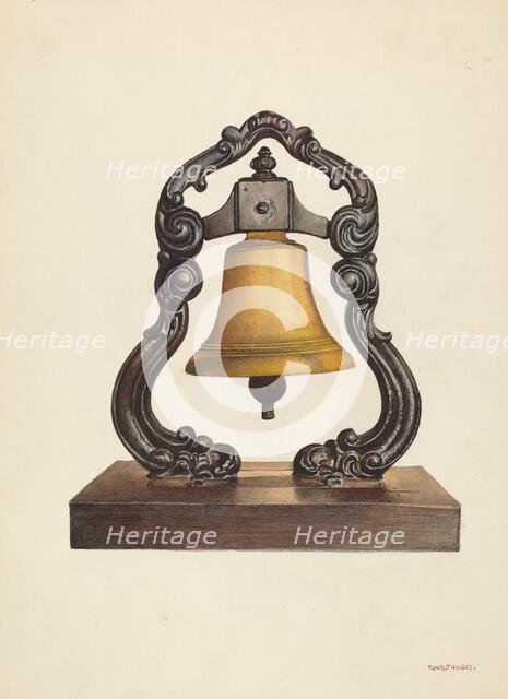 Bell from Ship, c. 1940. Creator: Robert W.R. Taylor.