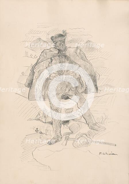 Figural motif, 1940-1944. Creator: Arnold Peter Weisz-Kubincan.