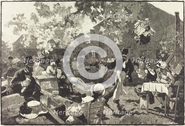 Le Cabaret du Coq de Bruyère au Bois de Meudon, 1888. Creator: Auguste Lepere.