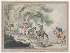 The Hunter (from The Life of a Racehourse, or The High-Mettled Racer), July 20, 1789., July 20, 1789 Creator: Thomas Rowlandson.