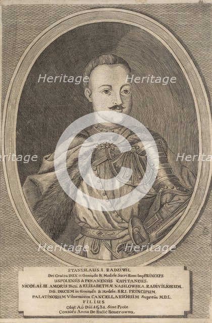 Stanislaw I Radziwill. From: Icones Familiae Ducalis Radivilianae, 1758.
