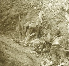 Body of dead soldier, c1914-c1918. Artist: Unknown.