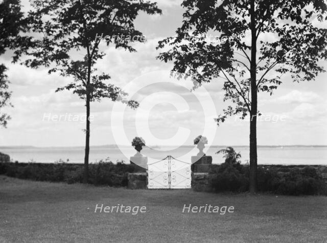 Edge, Charles N., garden, 1933 June 18. Creator: Arnold Genthe.