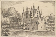 A Castle, plate 22 from Regiunculae et Villae Aliquot Ducatus Brabantiae, ca. 1610. Creator: Claes Jansz Visscher.