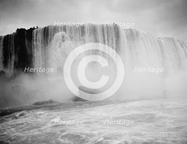 Horseshoe Fall, from Maid of the Mist, Niagara Falls, New York, ca 1900. Creator: Unknown.