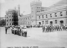 Toronto recruits drilling at armory, between c1914 and c1915. Creator: Bain News Service.