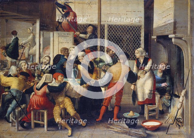 Brothel Scene, c1540-1550. Creator: Master of Brunswick.