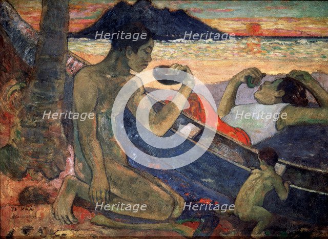 'Te Vaa (The Canoe)', 1896. Artist: Paul Gauguin